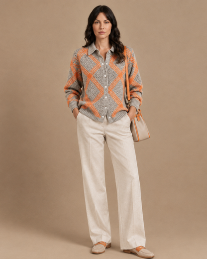 Céleste | Chemise en Maille Douce à Col V