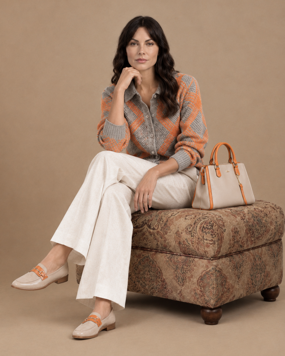 Céleste | Chemise en Maille Douce à Col V