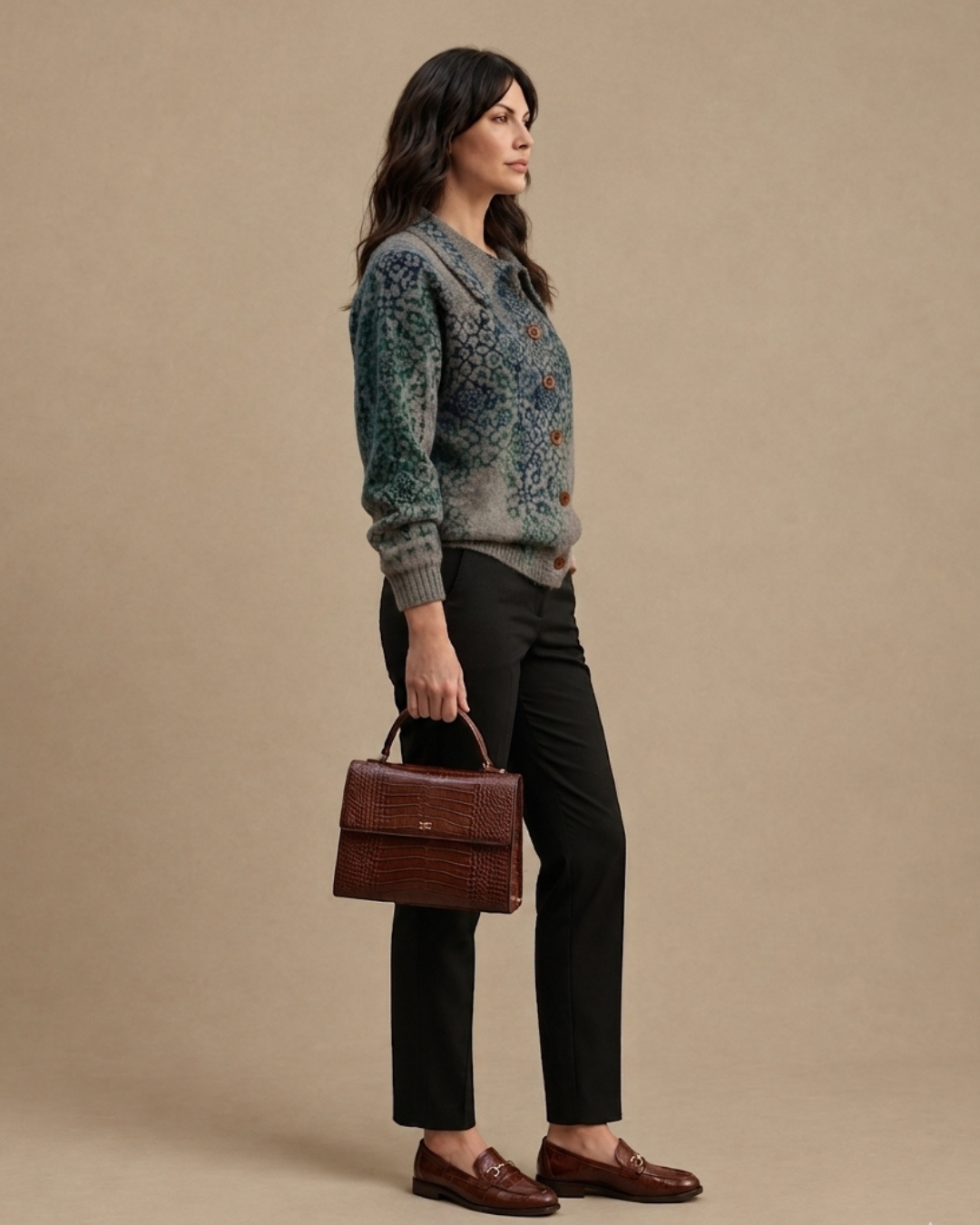 Céleste | Chemise en Maille Douce à Col V