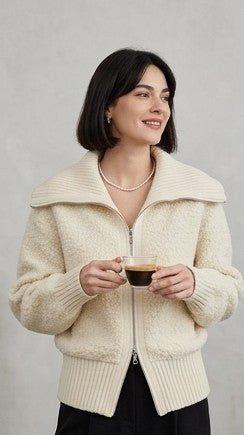 Célia | Pull Oversize à Grand Col