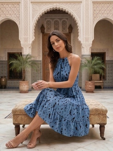 Maya | Robe Courte Imprimé Léopard