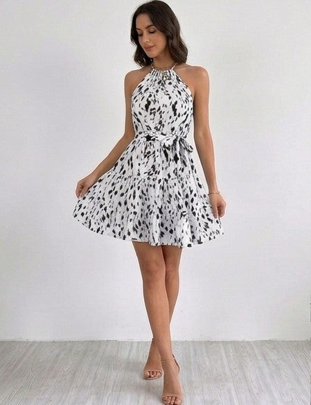 Maya | Robe Courte Imprimé Léopard