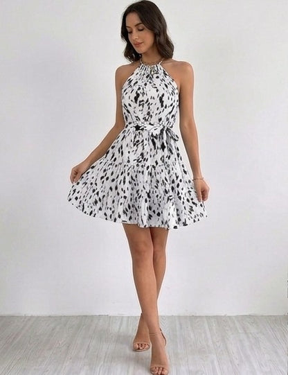 Maya | Robe Courte Imprimé Léopard
