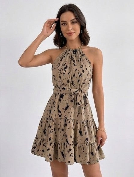 Maya | Robe Courte Imprimé Léopard