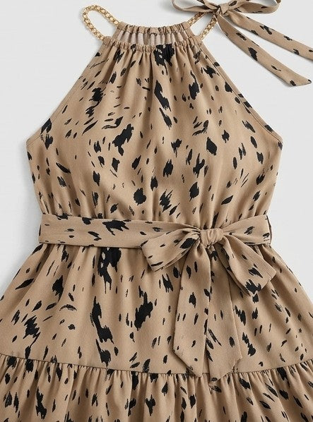 Maya | Robe Courte Imprimé Léopard